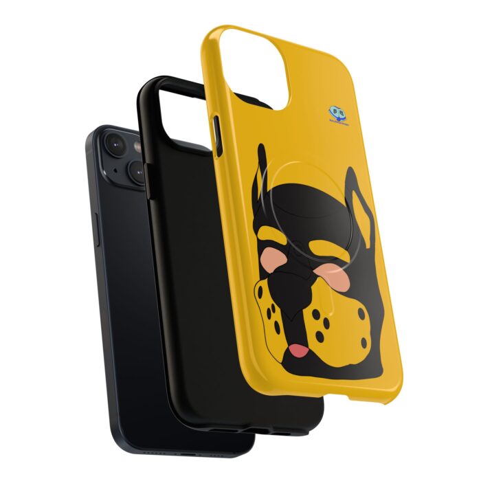 Tough Magnetic iPhone Cases - Pup Mask (Yellow) - Image 21
