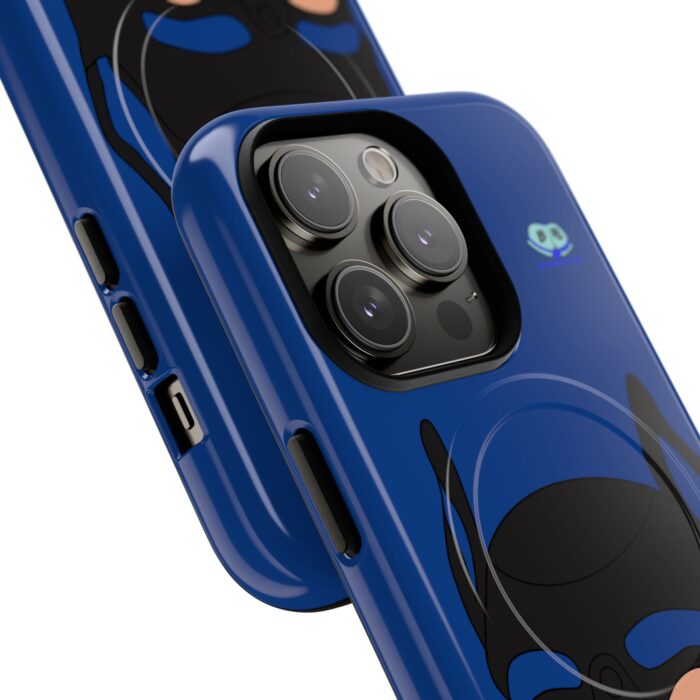 Tough Magnetic iPhone Cases - Pup Mask (Blue) - Image 17