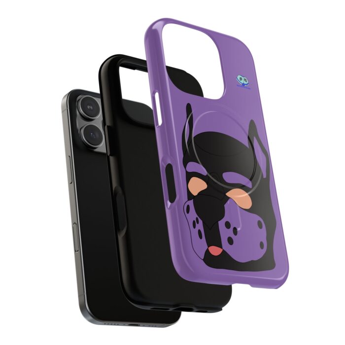 Tough Magnetic iPhone Cases - Pup Mask (Purple) - Image 27
