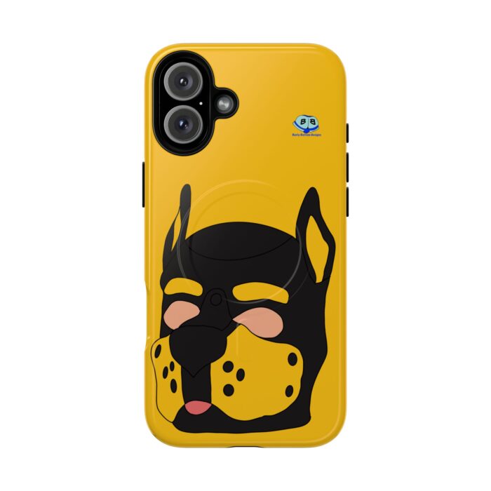 Tough Magnetic iPhone Cases - Pup Mask (Yellow) - Image 34