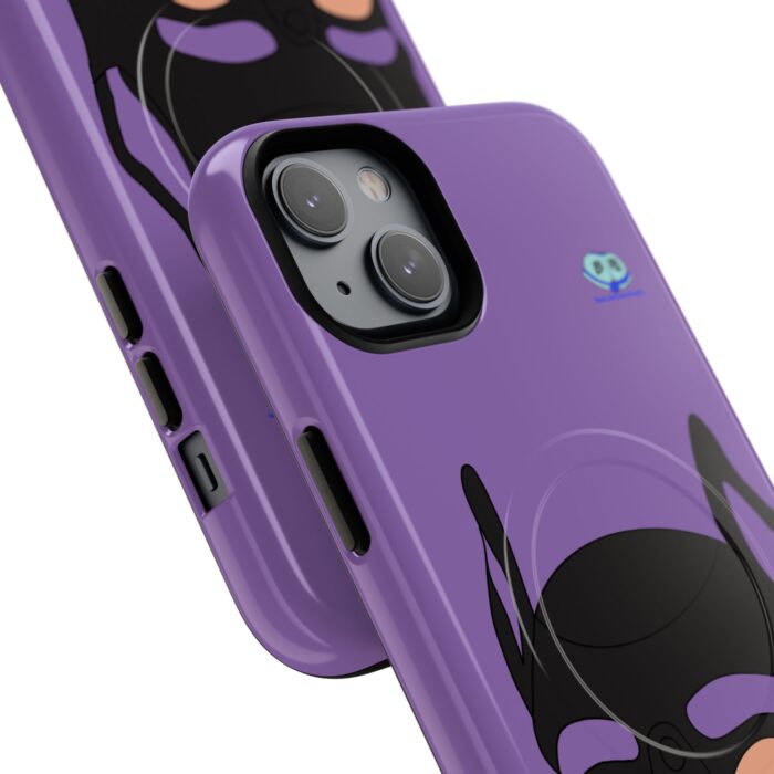 Tough Magnetic iPhone Cases - Pup Mask (Purple) - Image 20