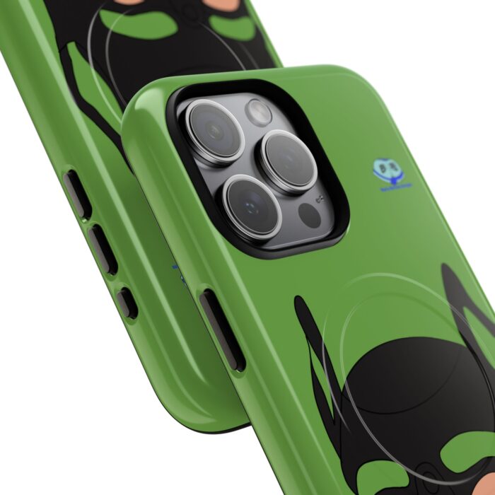Tough Magnetic iPhone Cases - Pup Mask (Green) - Image 11