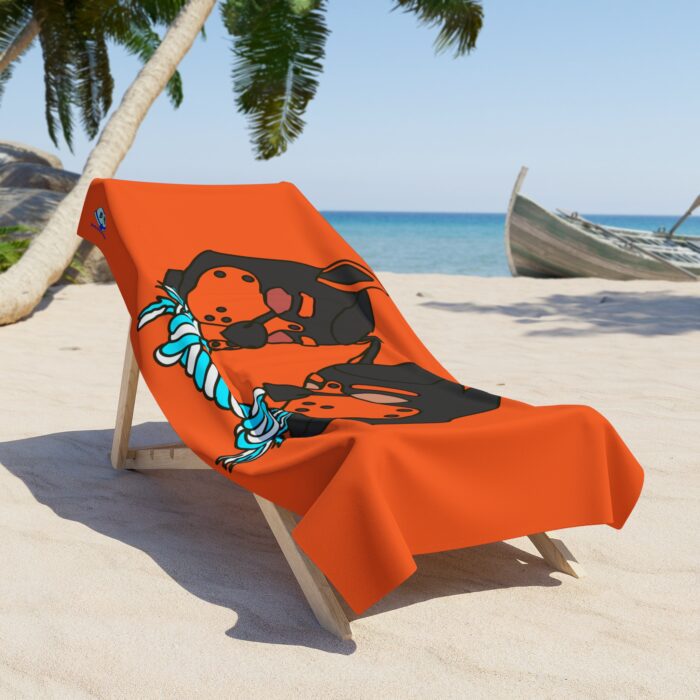 Beach Towel - Tug of War (Orange) - Image 2