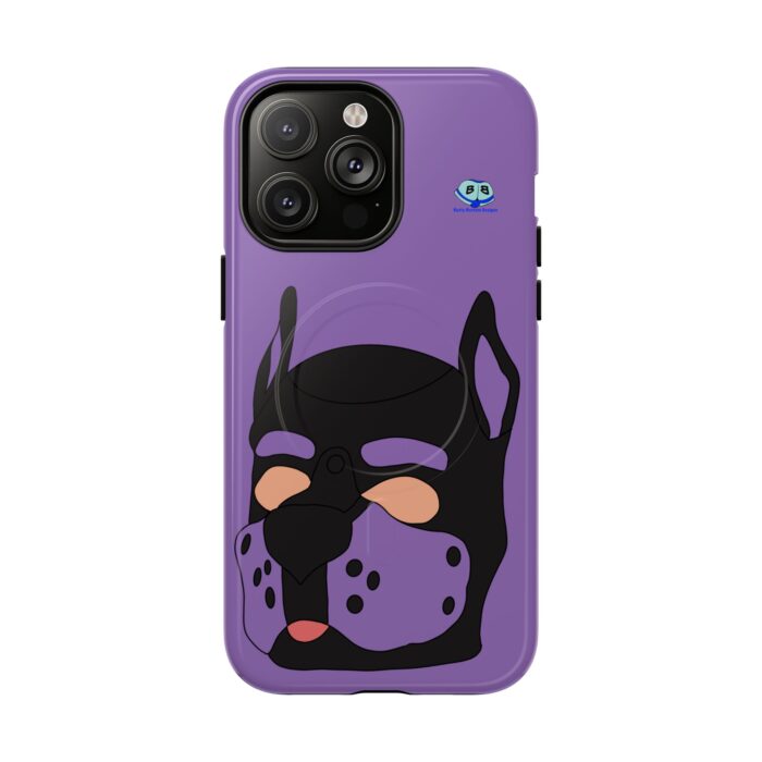 Tough Magnetic iPhone Cases - Pup Mask (Purple) - Image 22