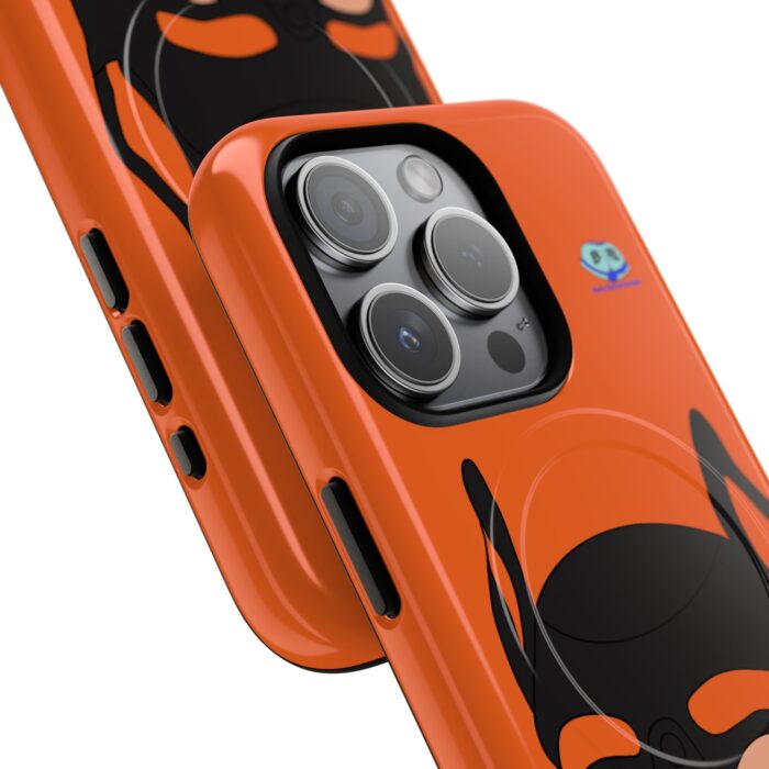 Tough Magnetic iPhone Cases - Pup Mask (Orange) - Image 5