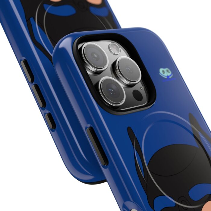 Tough Magnetic iPhone Cases - Pup Mask (Blue) - Image 26
