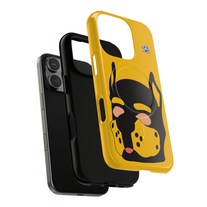Tough Magnetic iPhone Cases - Pup Mask (Yellow) - Image 27
