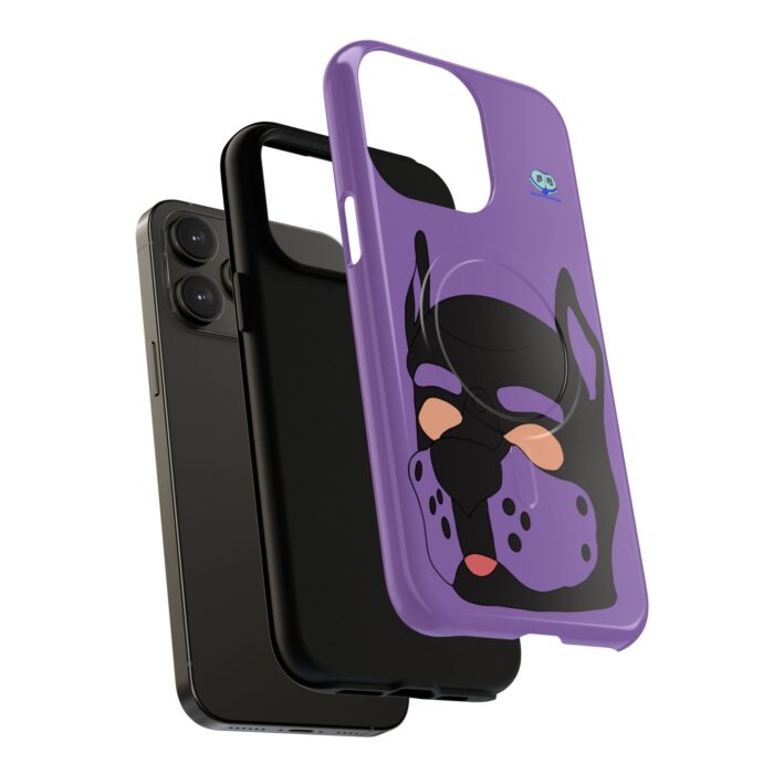Tough Magnetic iPhone Cases - Pup Mask (Purple) - Image 24