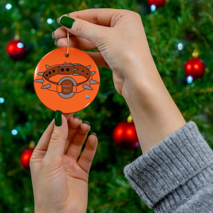 Ceramic Ornament - Spiked Collar (Orange) - Image 3