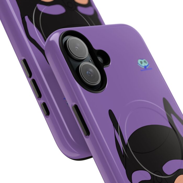 Tough Magnetic iPhone Cases - Pup Mask (Purple) - Image 35