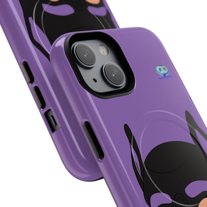 Tough Magnetic iPhone Cases - Pup Mask (Purple) - Image 14