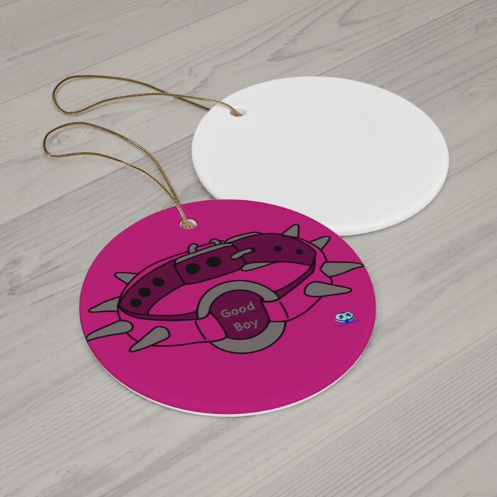 Ceramic Ornament - Spiked Collar (Pink) - Image 2