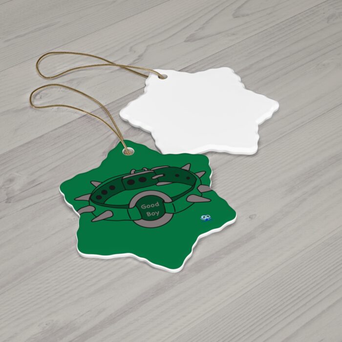 Ceramic Ornament - Spiked Collar (Green) - Image 5