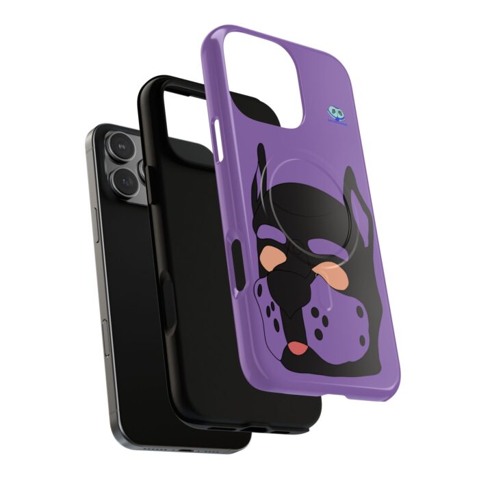 Tough Magnetic iPhone Cases - Pup Mask (Purple) - Image 30