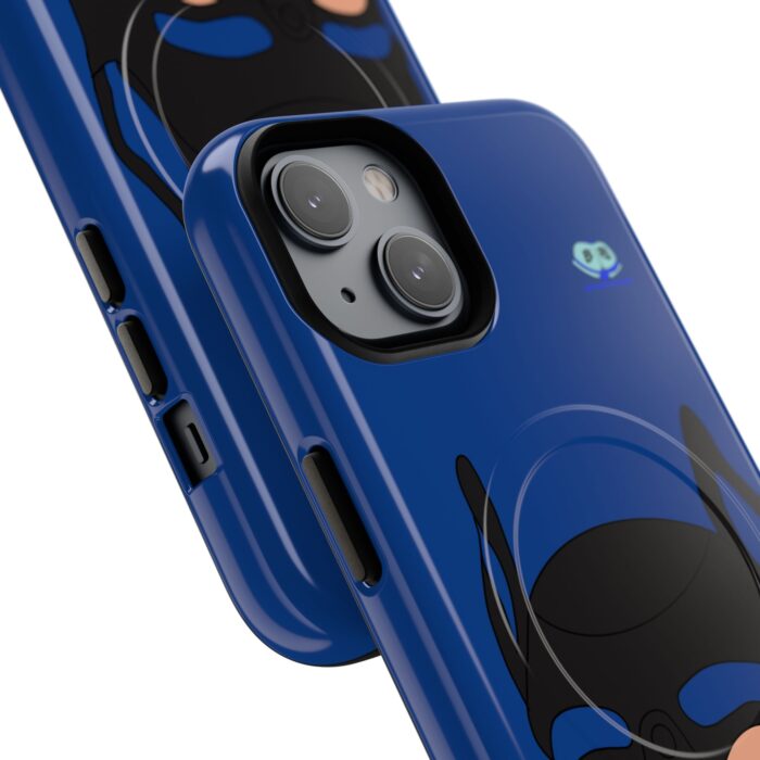 Tough Magnetic iPhone Cases - Pup Mask (Blue) - Image 14