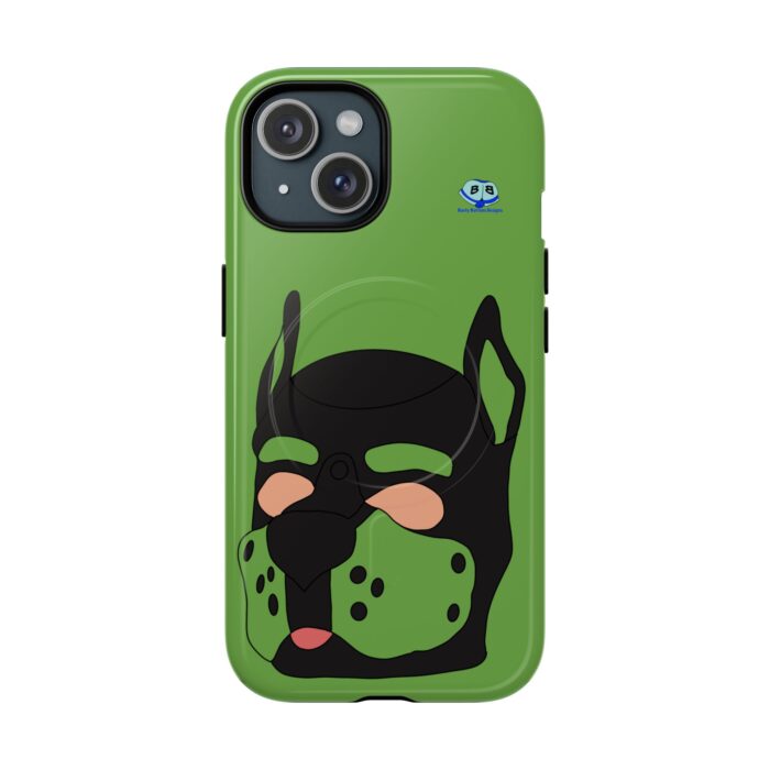 Tough Magnetic iPhone Cases - Pup Mask (Green)