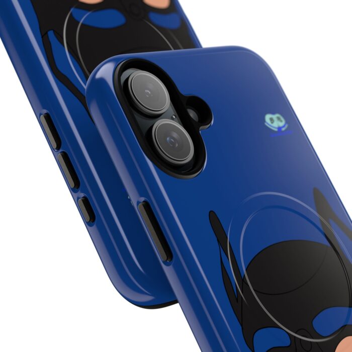 Tough Magnetic iPhone Cases - Pup Mask (Blue) - Image 35