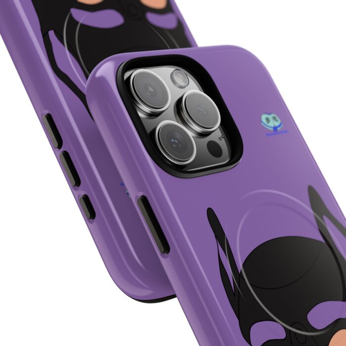 Tough Magnetic iPhone Cases - Pup Mask (Purple) - Image 29