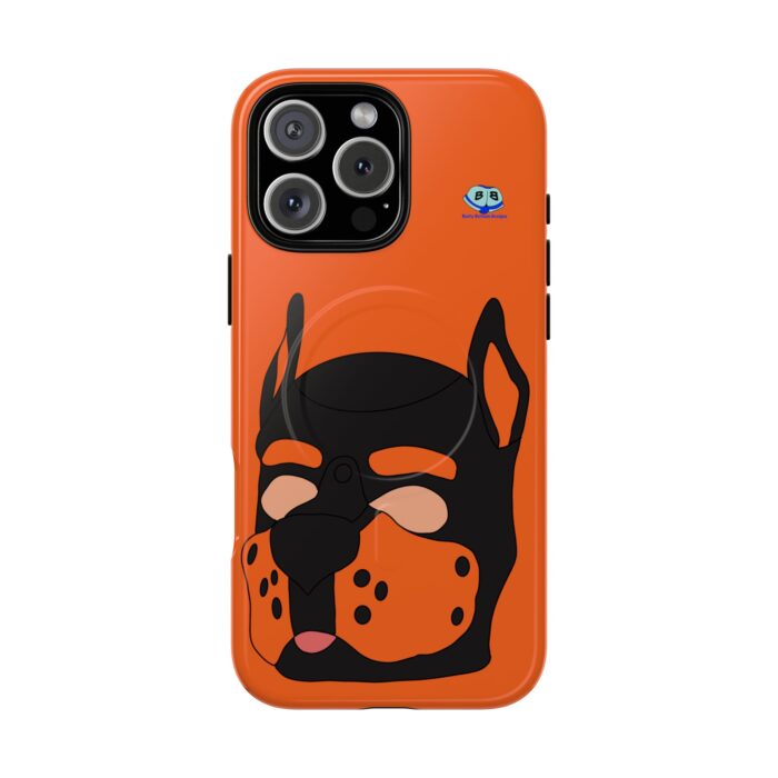 Tough Magnetic iPhone Cases - Pup Mask (Orange) - Image 28