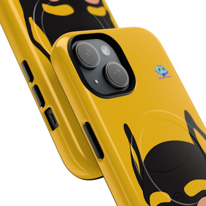 Tough Magnetic iPhone Cases - Pup Mask (Yellow) - Image 2