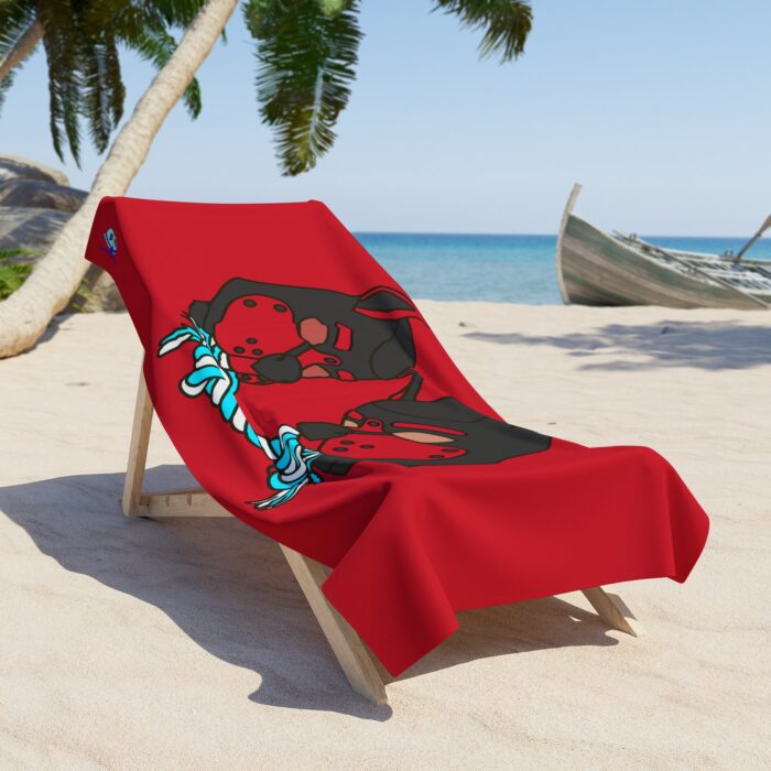 Beach Towel - Tug of War (Red) - Image 2