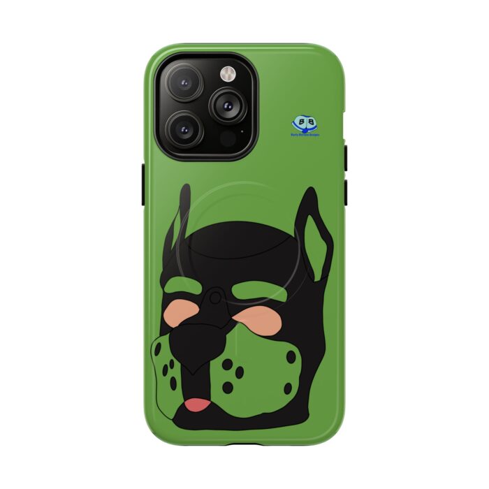 Tough Magnetic iPhone Cases - Pup Mask (Green) - Image 22
