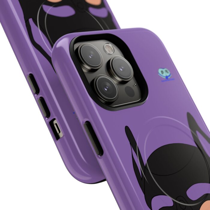 Tough Magnetic iPhone Cases - Pup Mask (Purple) - Image 23