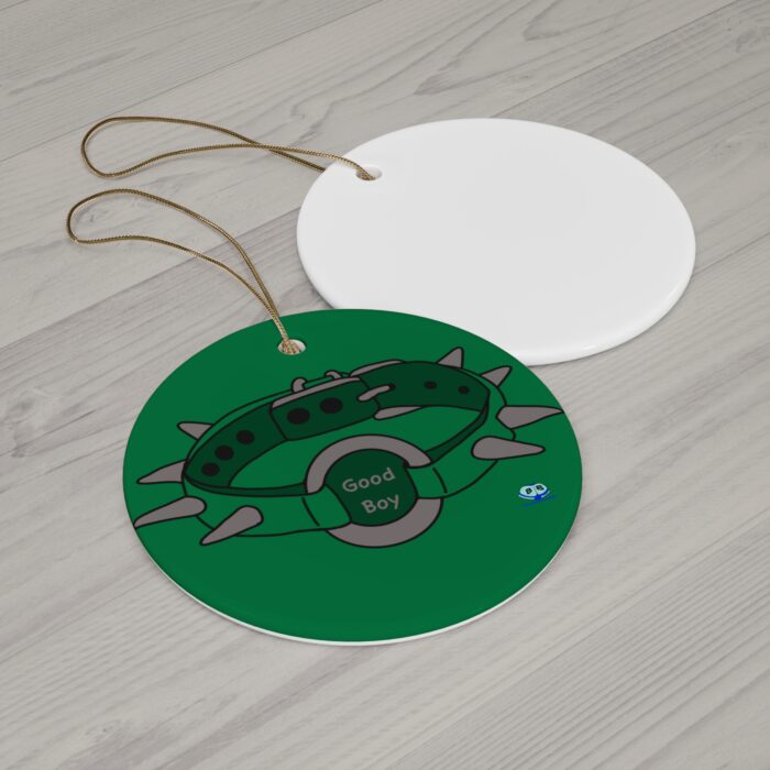 Ceramic Ornament - Spiked Collar (Green) - Image 2
