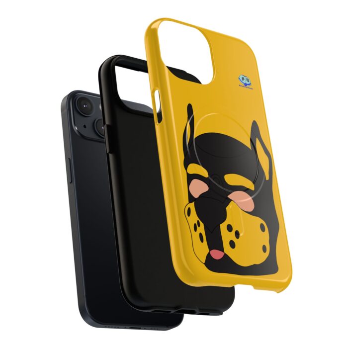 Tough Magnetic iPhone Cases - Pup Mask (Yellow) - Image 15
