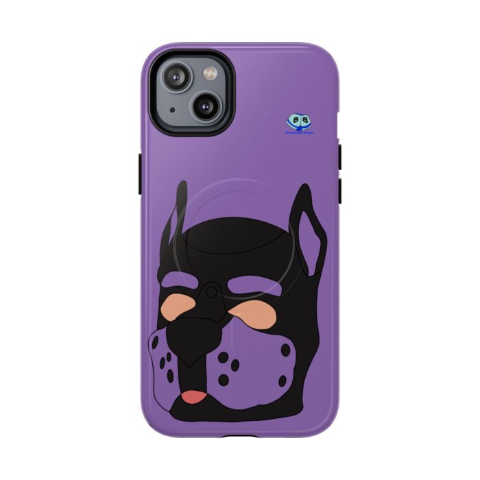 Tough Magnetic iPhone Cases - Pup Mask (Purple) - Image 19