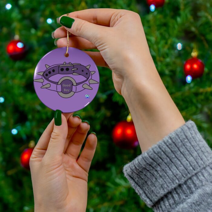 Ceramic Ornament - Spiked Collar (Purple) - Image 3