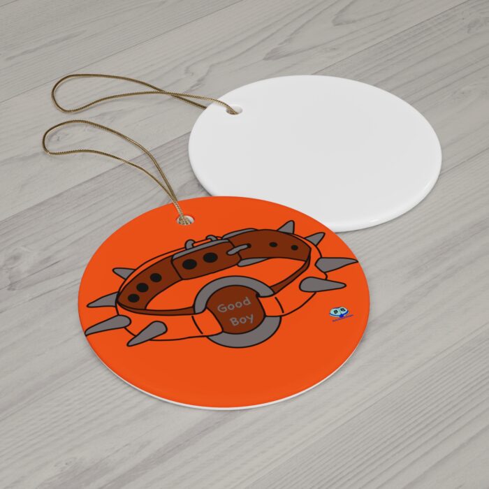 Ceramic Ornament - Spiked Collar (Orange) - Image 2