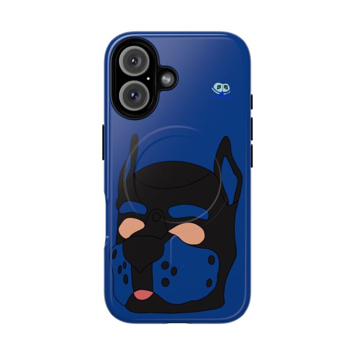 Tough Magnetic iPhone Cases - Pup Mask (Blue) - Image 31