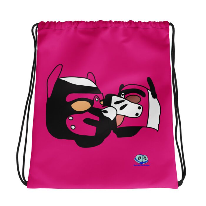 Drawstring bag - 2 Sided Print - Lick (Pink)